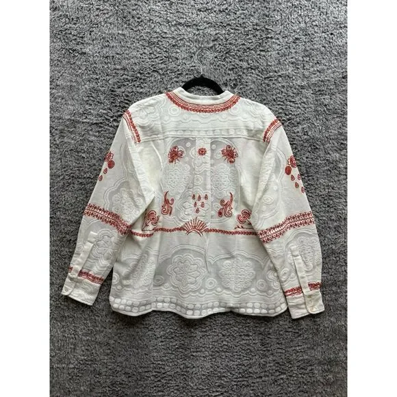 Monoki‎ Women's Off White Shirt Lion Mesh One Size NWT $810